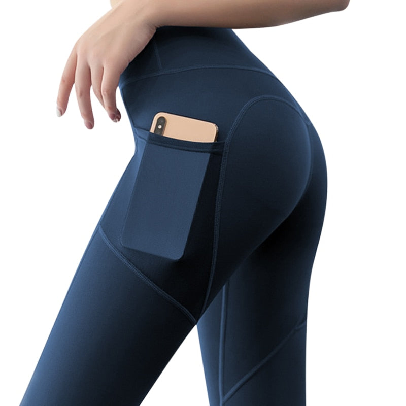 FlexiFemme Pocket Yoga Leggings Women Phone Pocket