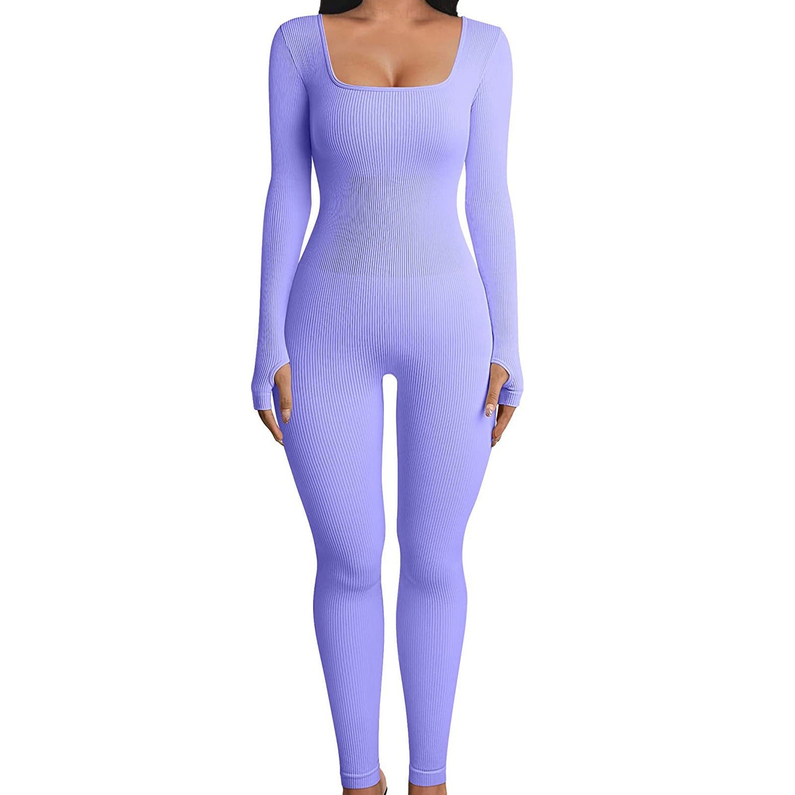 FlexiFemme Long Sleeve Athleisure Jumpsuit Women
