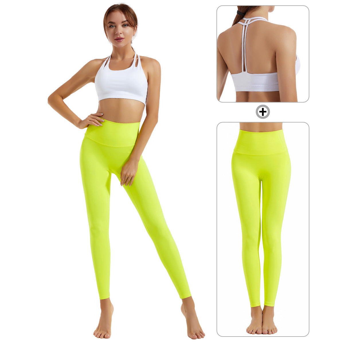 FlexiFemme Shock-Absorbing Sports Bra Leggings Set Women