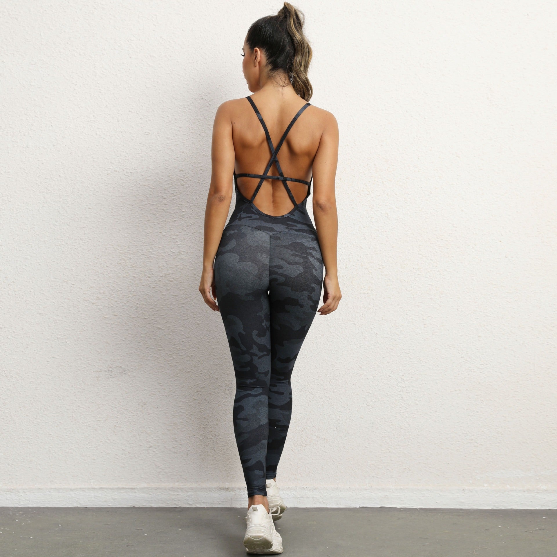 FlexiFemme Backless One-Piece Yoga Pants