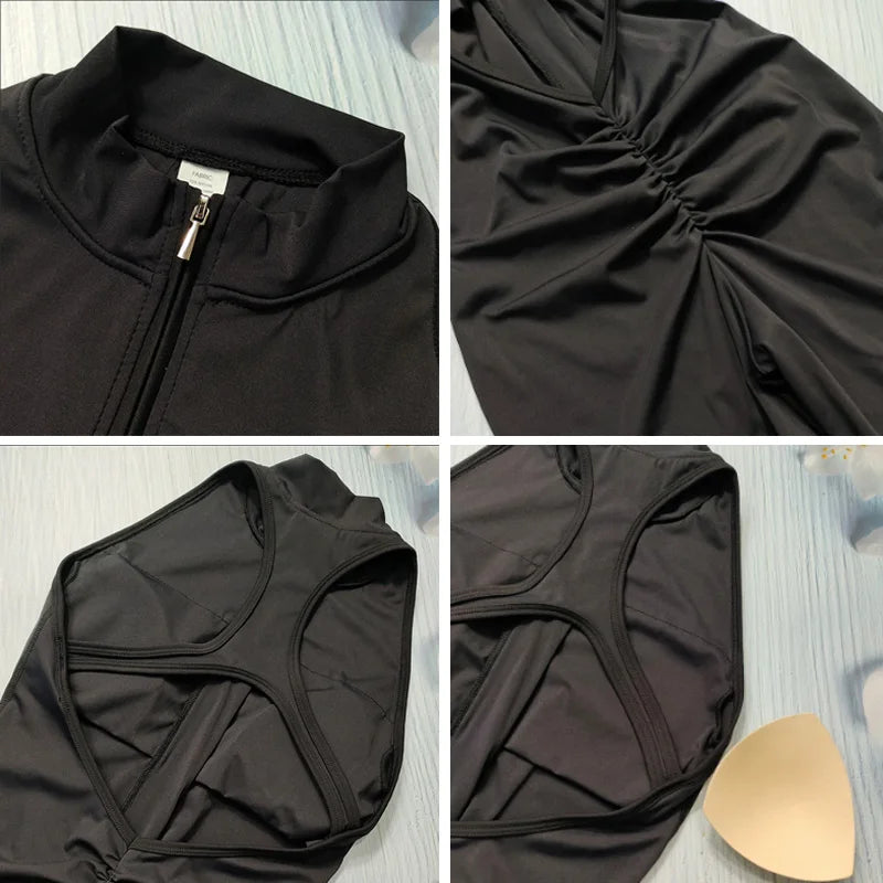 FlexiFemme Scrunch Short-Set Gym Jumpsuit Women