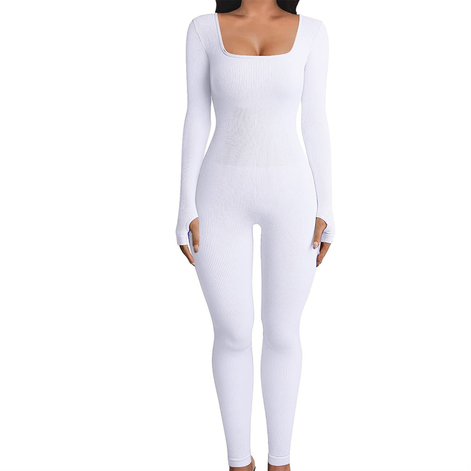 FlexiFemme Long Sleeve Athleisure Jumpsuit Women