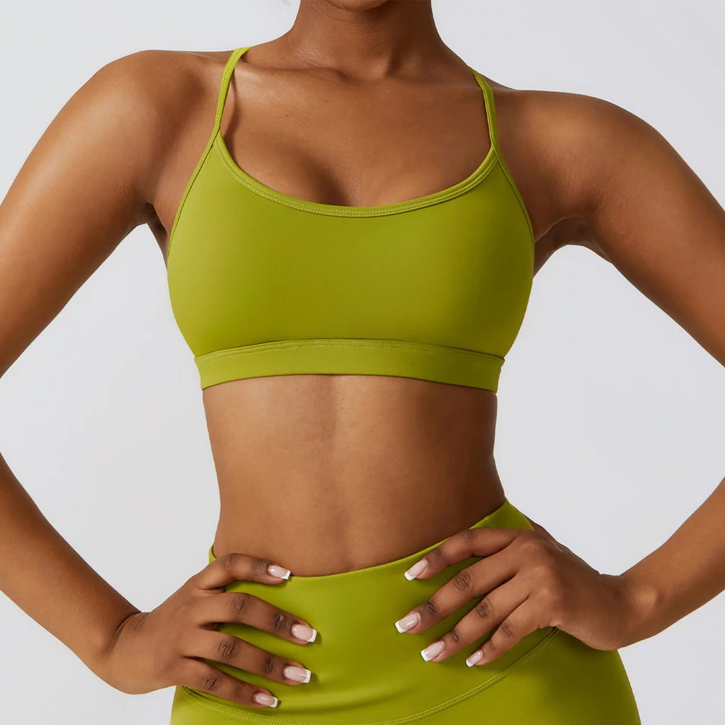 FlexiFemme High-Support Padded Push-Up Sports Bra Women