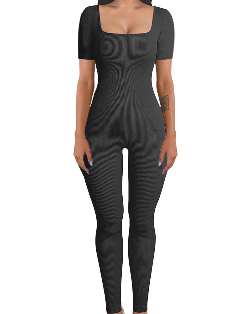 FlexiFemme Long Sleeve Athleisure Jumpsuit Women