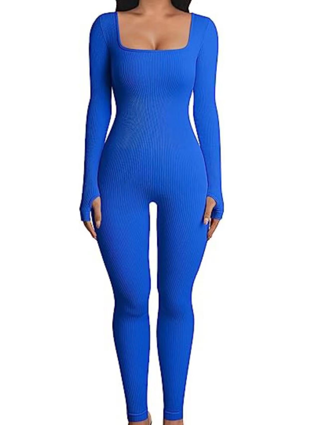 FlexiFemme Long Sleeve Athleisure Jumpsuit Women