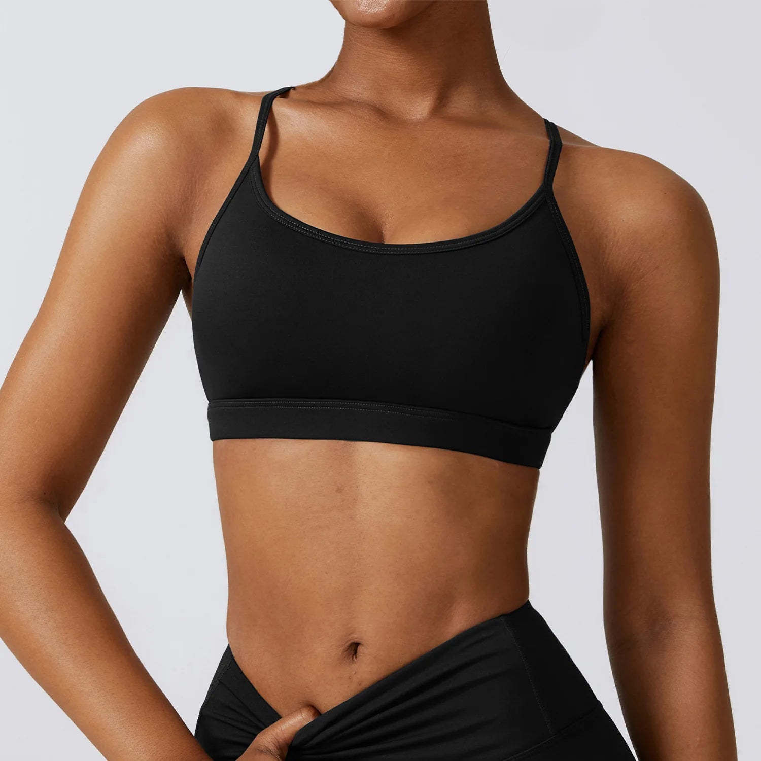 FlexiFemme High-Support Padded Push-Up Sports Bra Women