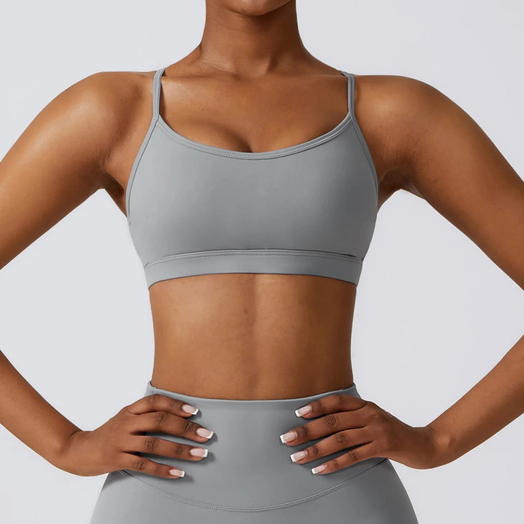 FlexiFemme High-Support Padded Push-Up Sports Bra Women