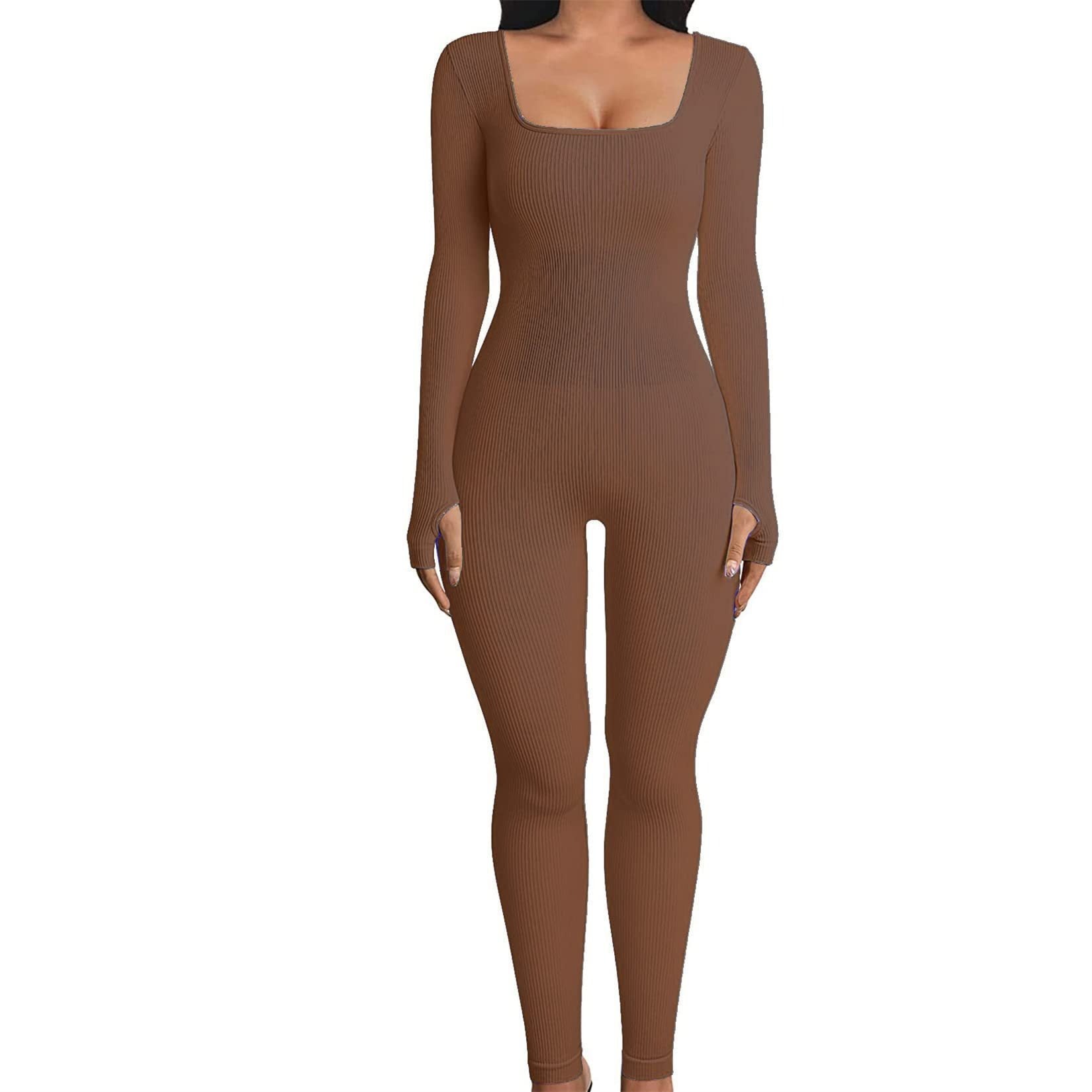 FlexiFemme Long Sleeve Athleisure Jumpsuit Women