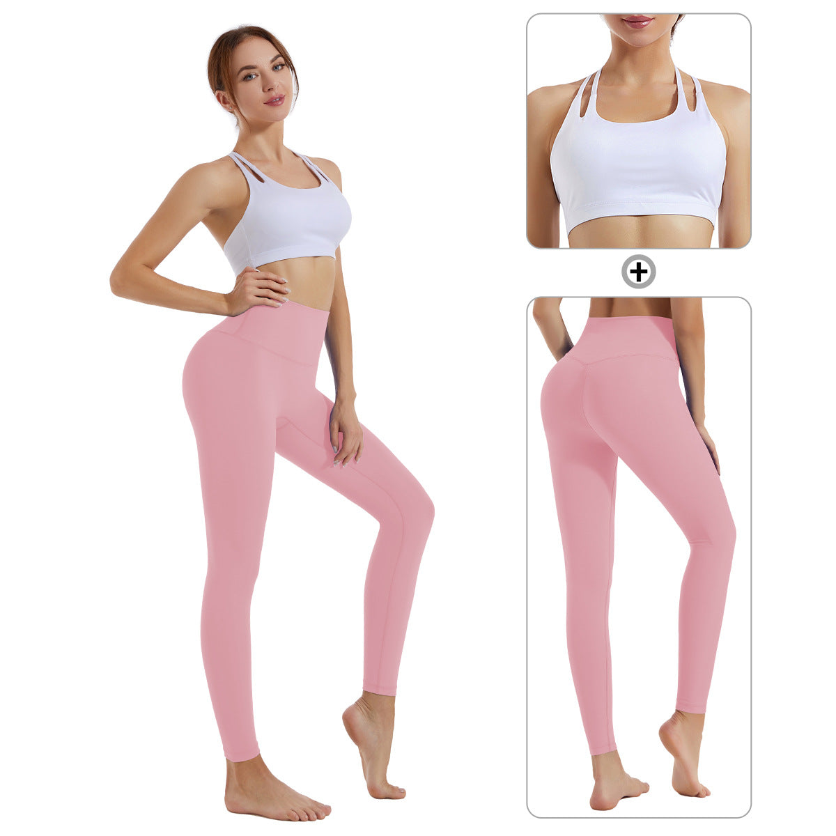 FlexiFemme Shock-Absorbing Sports Bra Leggings Set Women