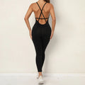 FlexiFemme Backless Gym Yoga Jumpsuit Women Bodysuit
