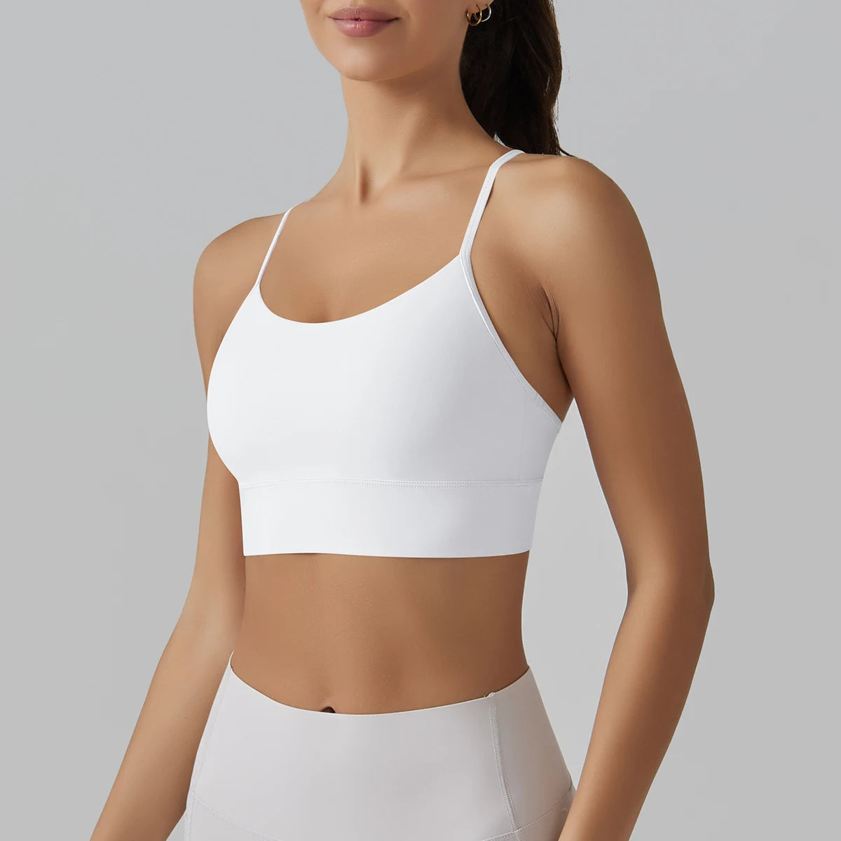 FlexiFemme Y-Back Push-Up Sports Bra Crop Top Women