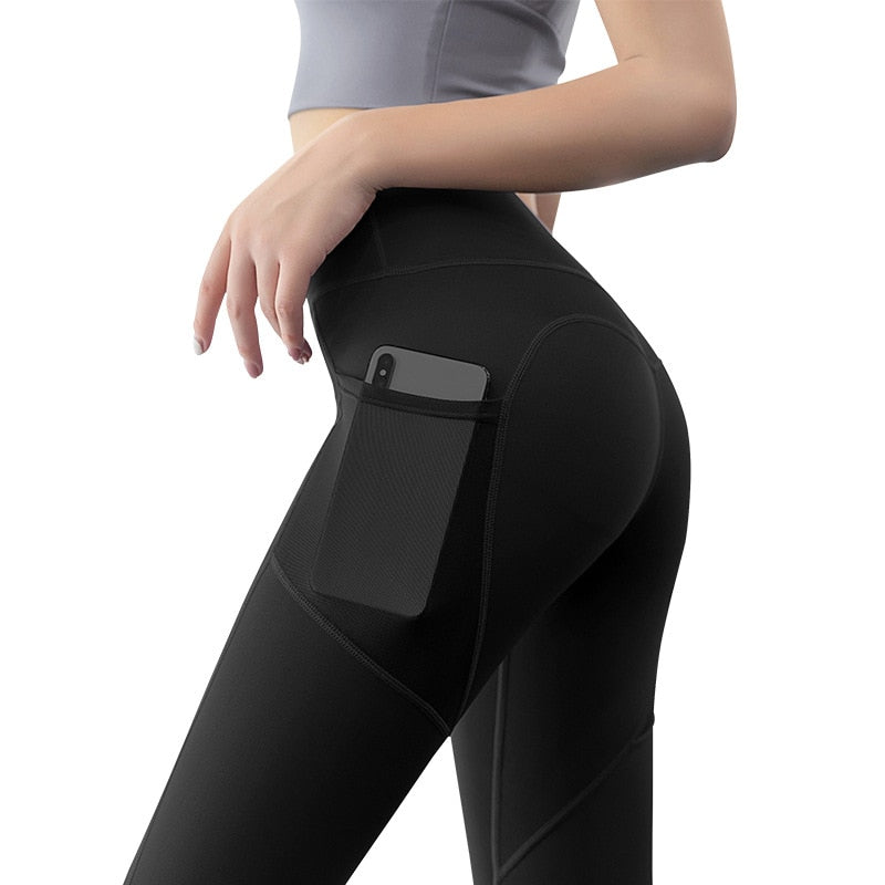 FlexiFemme Pocket Yoga Leggings Women Phone Pocket
