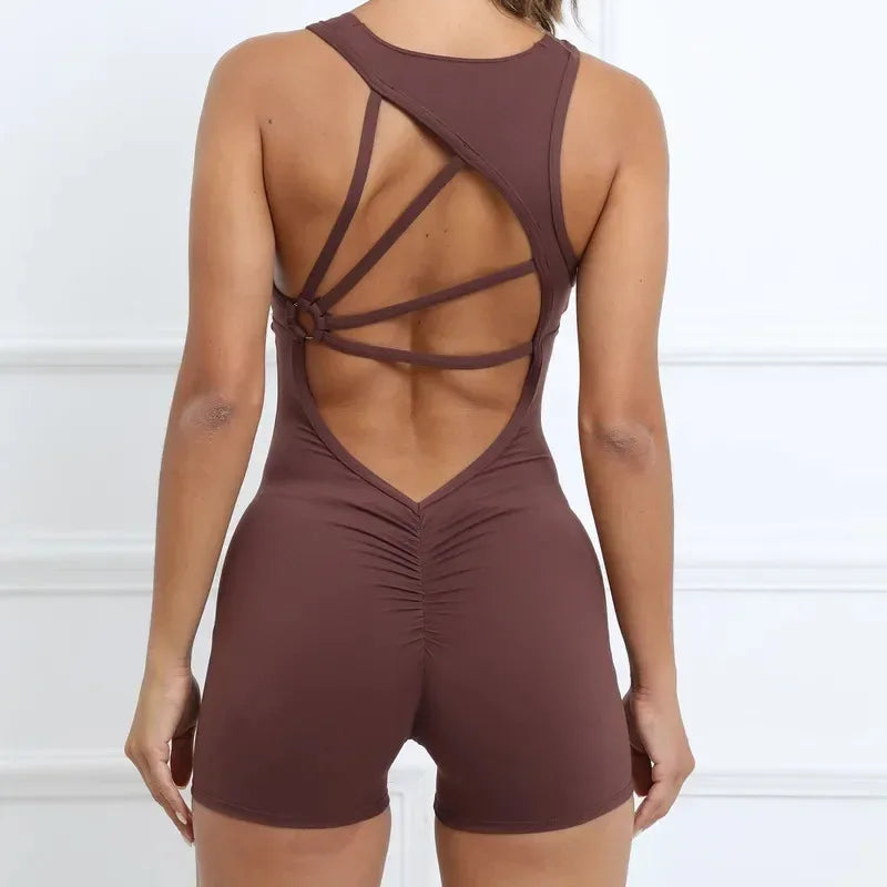 FlexiFemme Yoga Jumpsuit Women Breathable Activewear