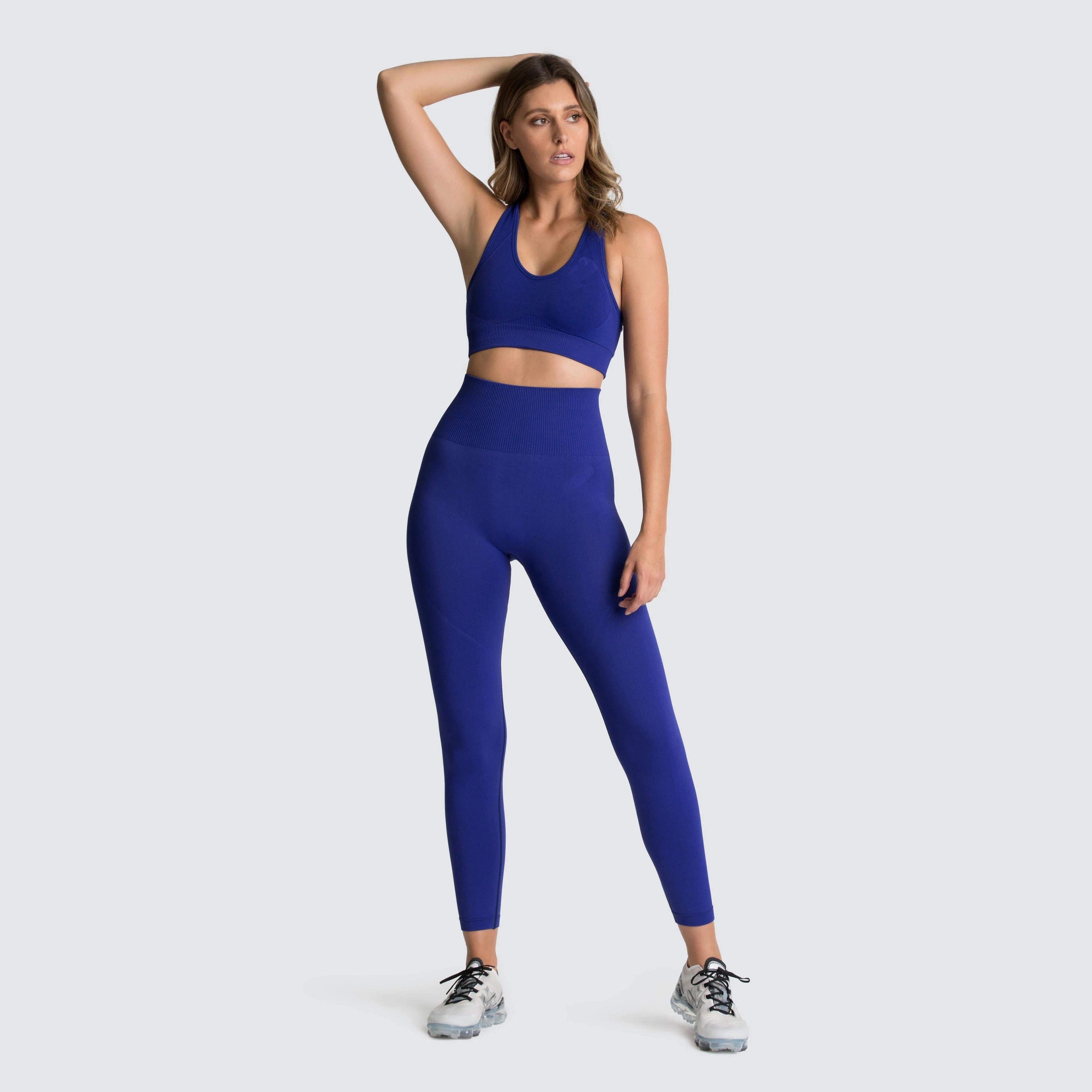 FlexiFemme Seamless 2-Piece Yoga Set Women Gym Running