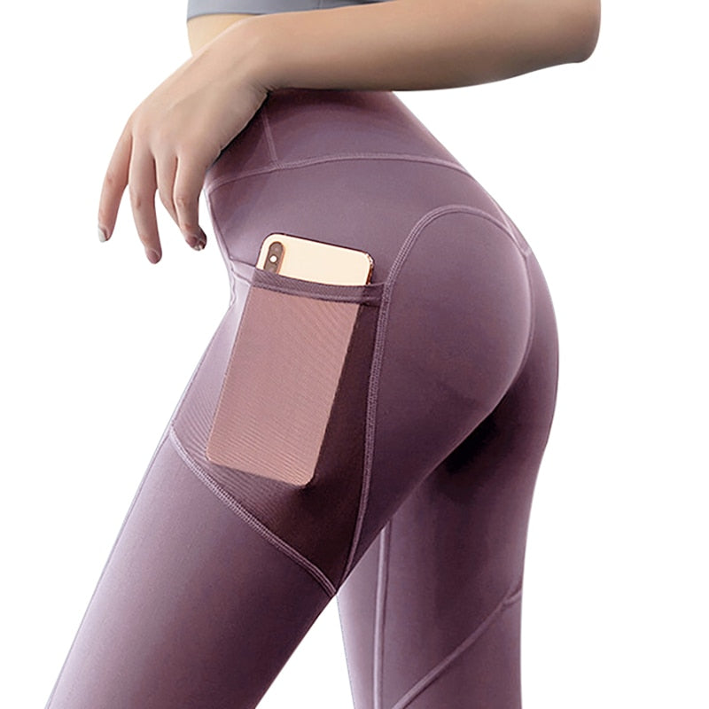 FlexiFemme Pocket Yoga Leggings Women Phone Pocket