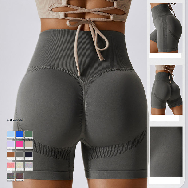 FlexiFemme High-Waist Scrunch Shorts Women Hip-Lift