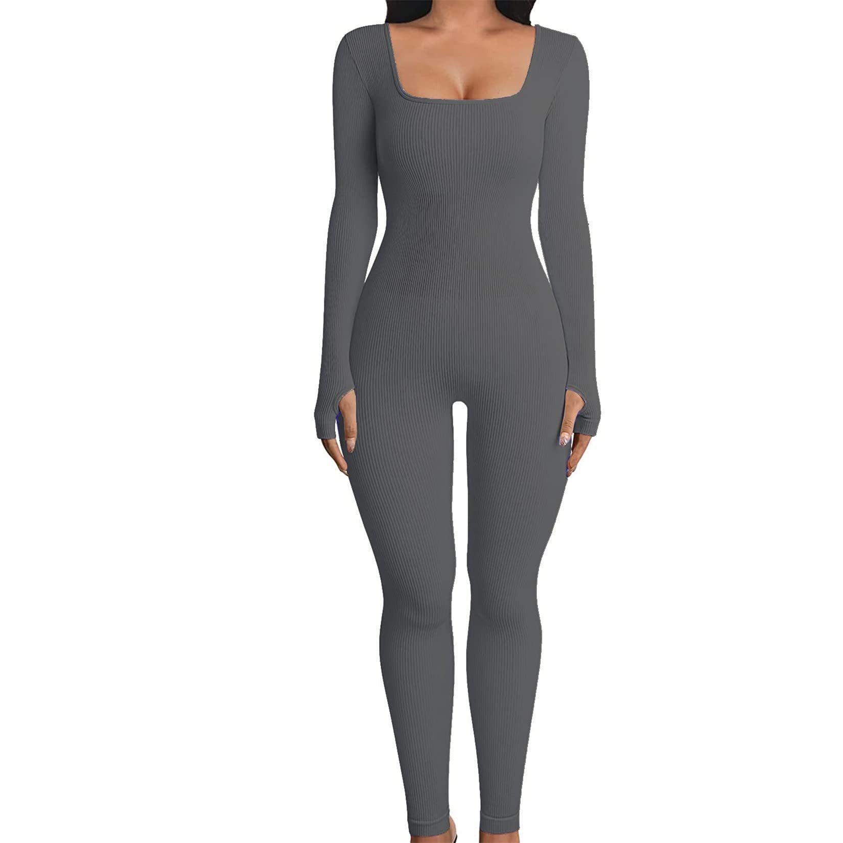 FlexiFemme Long Sleeve Athleisure Jumpsuit Women