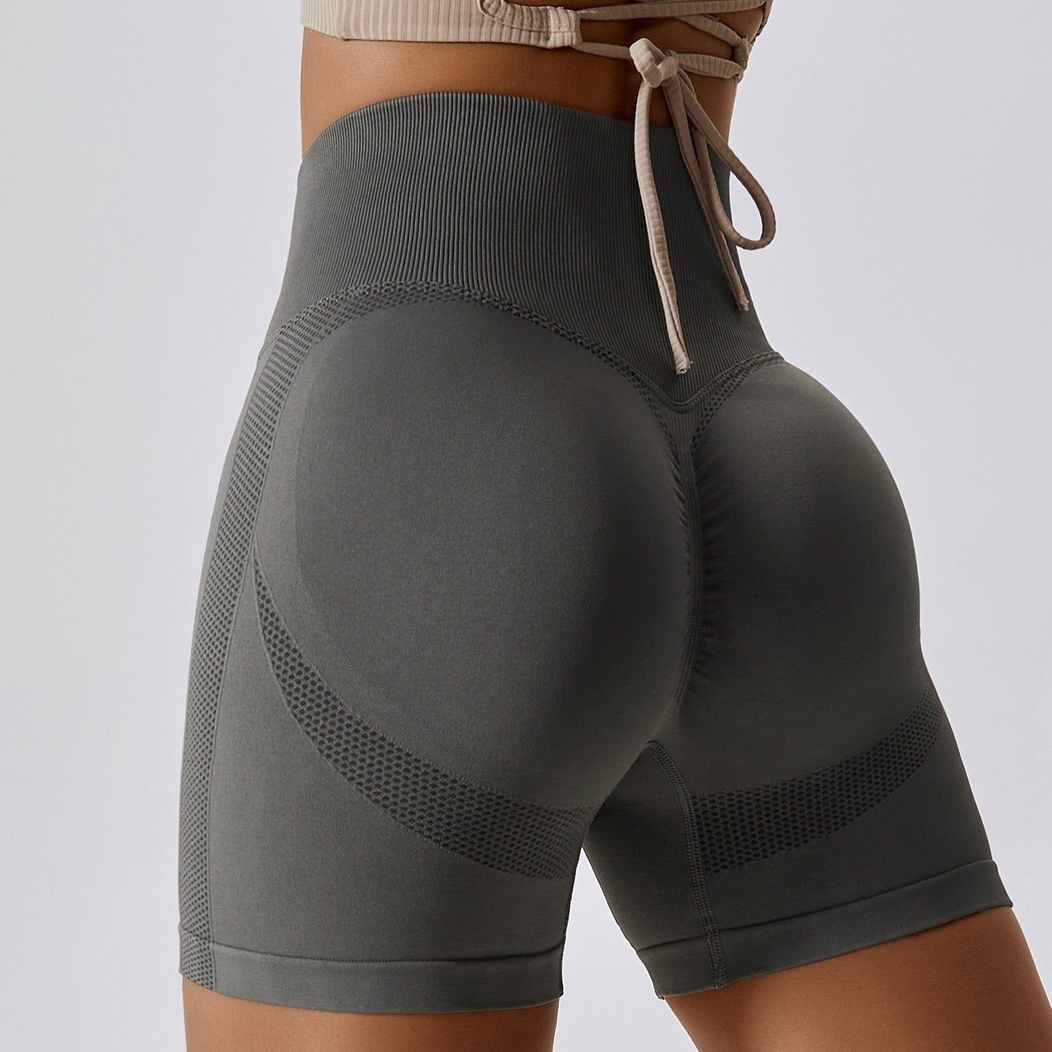 FlexiFemme High-Waist Scrunch Shorts Women Hip-Lift