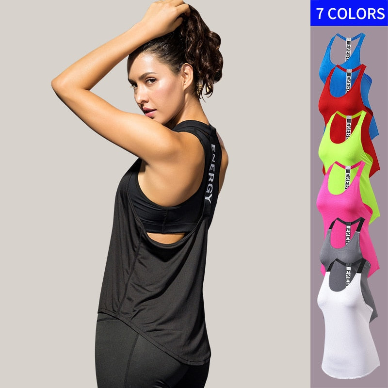 FlexiFemme Sleeveless Quick-Dry Gym Vest Women