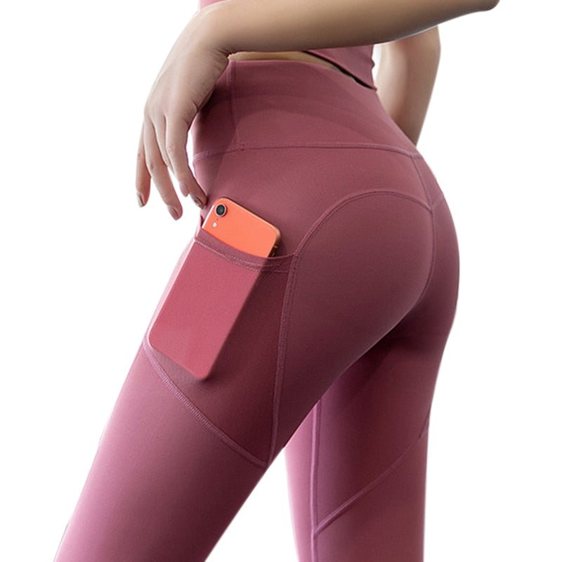 FlexiFemme Pocket Yoga Leggings Women Phone Pocket