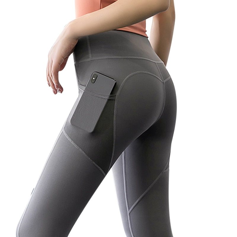 FlexiFemme Pocket Yoga Leggings Women Phone Pocket