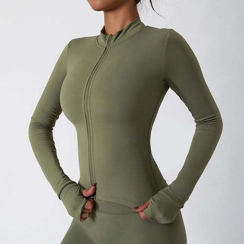 FlexiFemme Breathable Long Sleeve Yoga Set Women