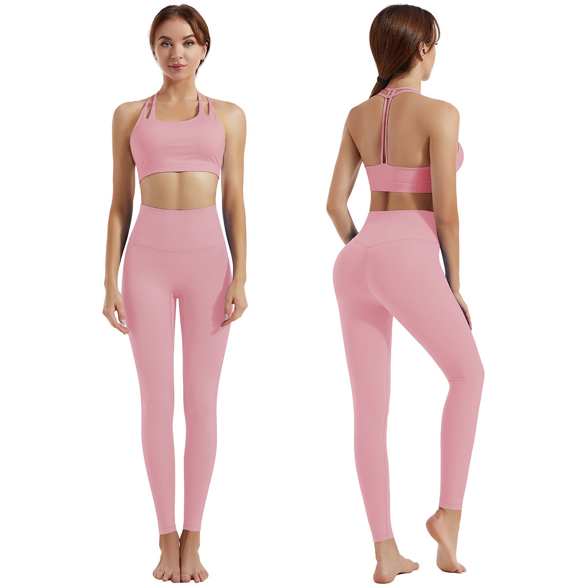 FlexiFemme Shock-Absorbing Sports Bra Leggings Set Women