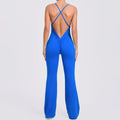 FlexiFemme Flared Fitness Jumpsuit Women Yoga Activewear