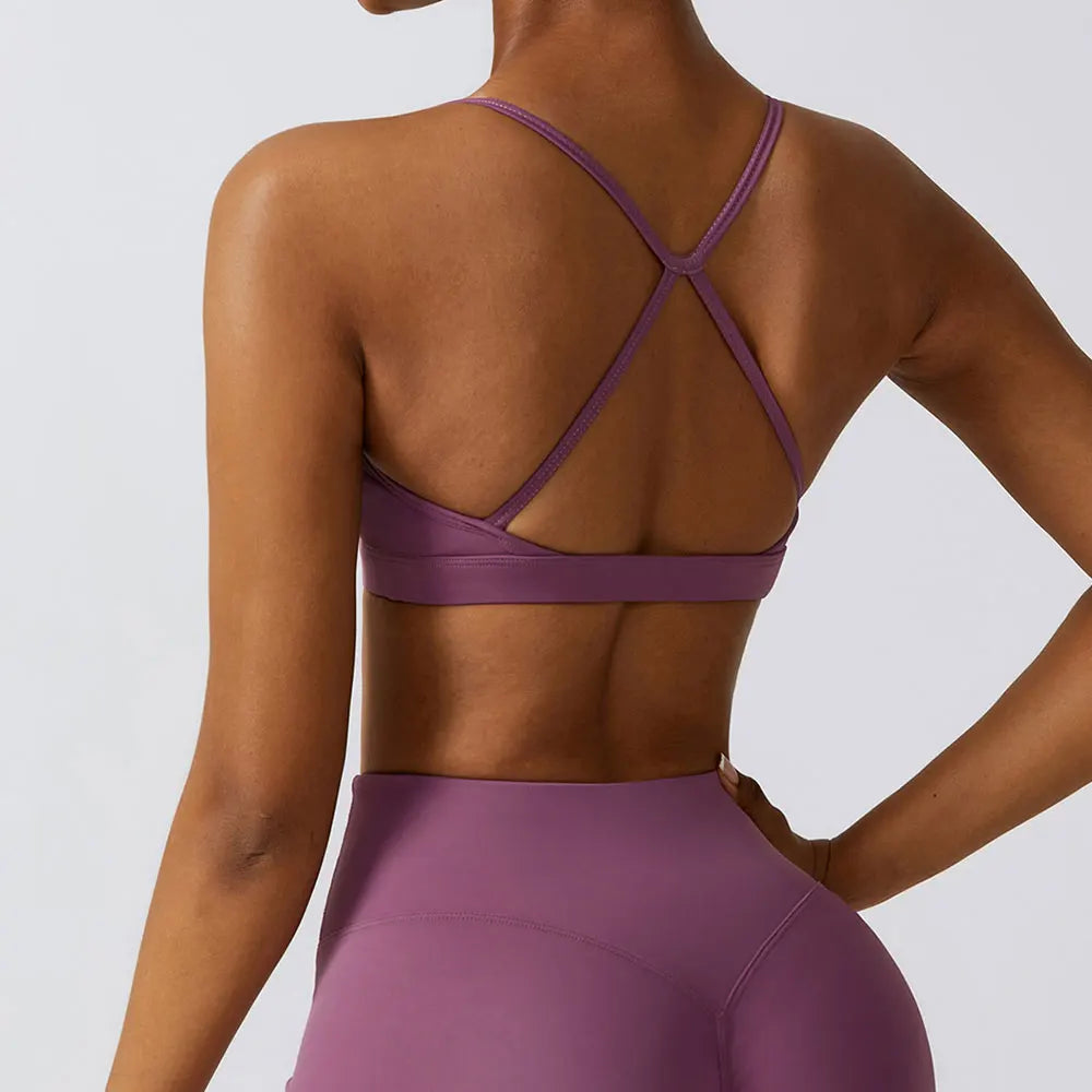 FlexiFemme High-Support Padded Push-Up Sports Bra Women