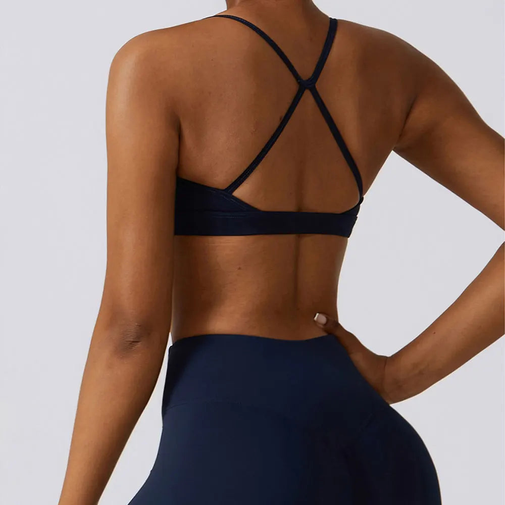 FlexiFemme High-Support Padded Push-Up Sports Bra Women