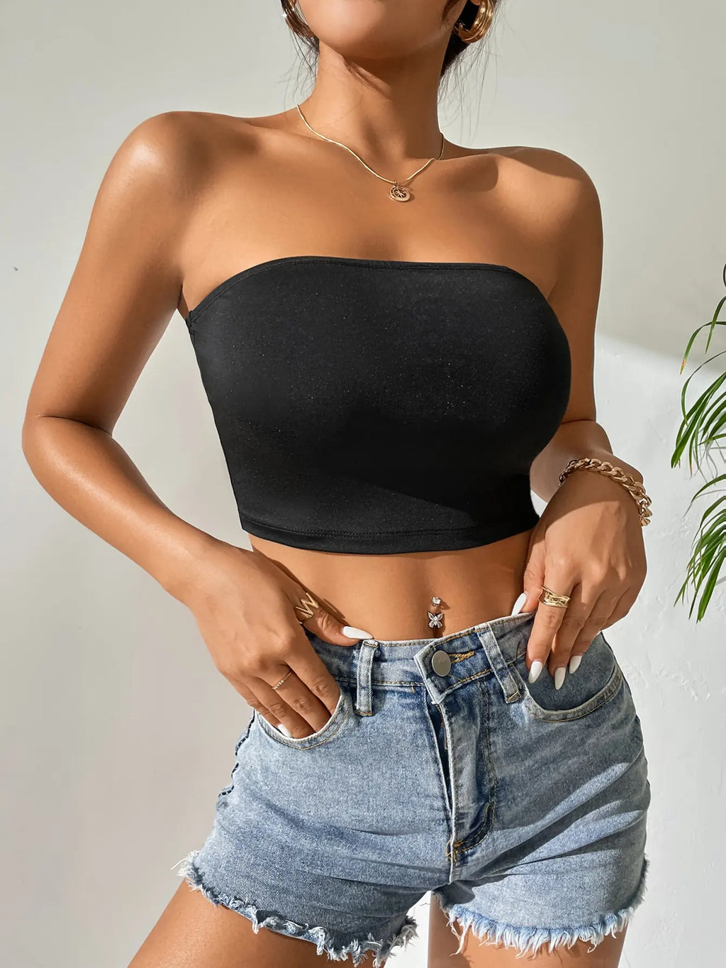 FlexiFemme Plus-Size Seamless Ice Silk Sports Bra Top